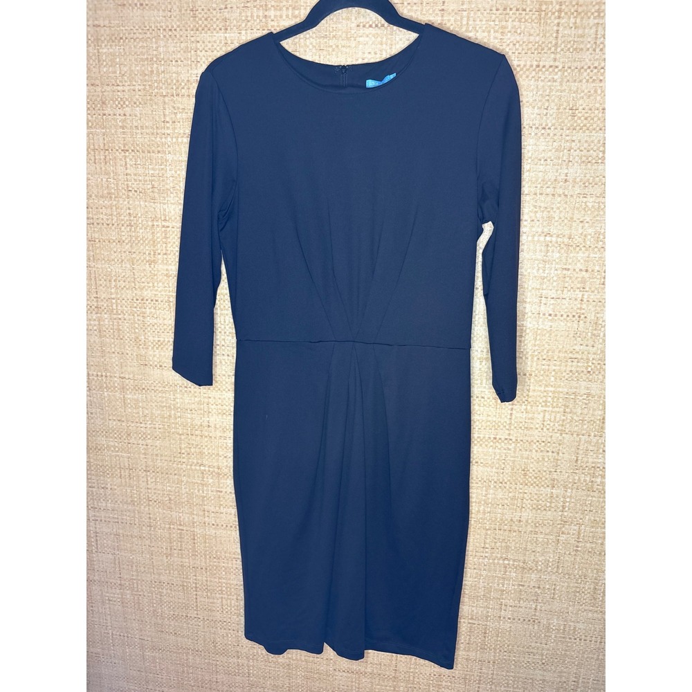 J.McLaughlin Black‎ 3/4 Sleeve Sheath Dress Size M Catalina Cloth